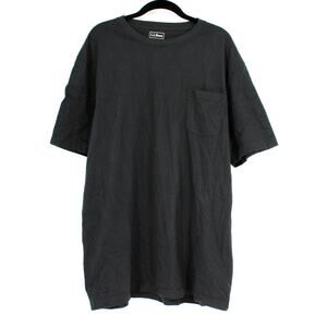 L.L.Bean Unshrinkable Pocket Tee Mens Size XL Tall in Black NEW
